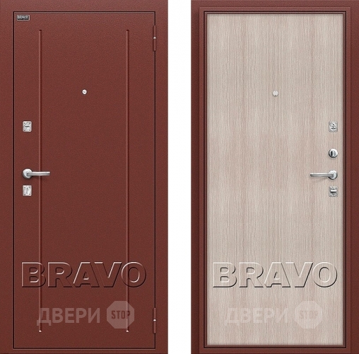 Входная металлическая Дверь Bravo Оптим Норма Cappuccino Veralinga в Дзержинском