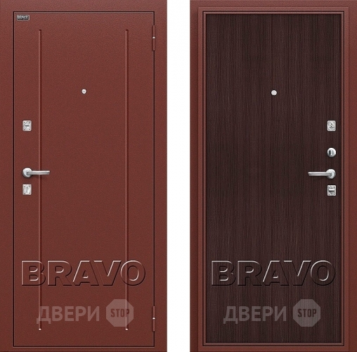 Входная металлическая Дверь Bravo Оптим Норма Wenge Veralinga в Дзержинском