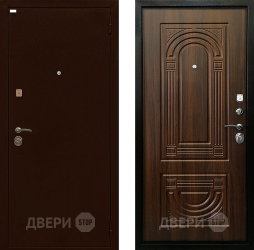 Входная металлическая Дверь Ратибор Оптима 3К Орех бренди в Дзержинском