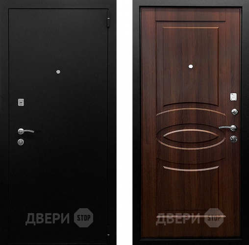 Входная металлическая Дверь Ратибор Классик 3К Орех бренди в Дзержинском