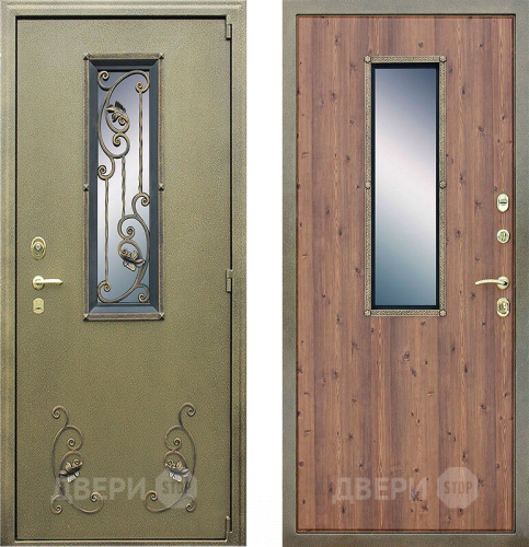 Дверь АСД с окном и ковкой в Дзержинском