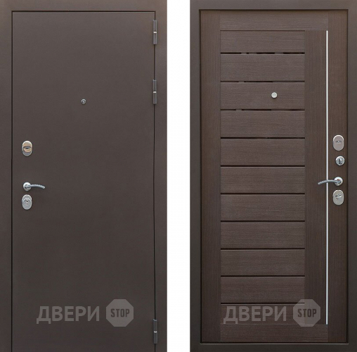 Входная металлическая Дверь Снедо Бордо 3К Темный орех  в Дзержинском