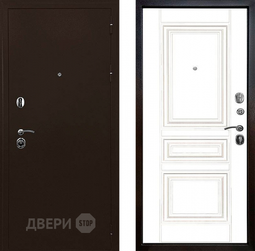 Входная металлическая Дверь Ратибор Рим 3К Белый матовый в Дзержинском