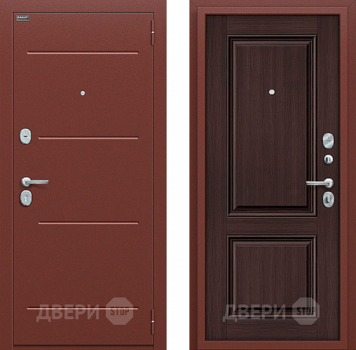Входная металлическая Дверь Bravo Оптим Стиль Wenge Veralinga в Дзержинском