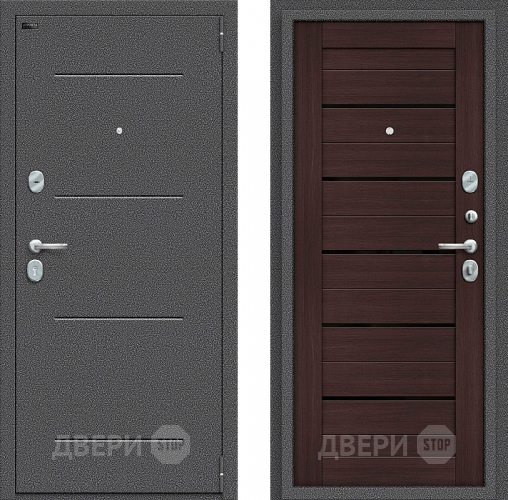 Входная металлическая Дверь Bravo Порта S-2 104/П22 Wenge Veralinga в Дзержинском