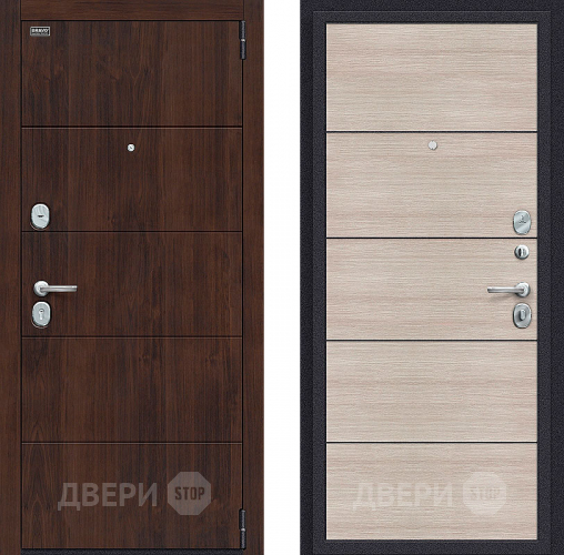 Входная металлическая Дверь Bravo Porta S-3 4/П50 (AB-6) Cappuccino Veralinga в Дзержинском