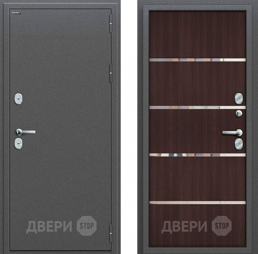 Входная металлическая Дверь Bravo Оптим Термо 204 Wenge Veralinga в Дзержинском