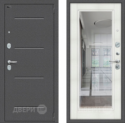 Дверь Bravo Porta S-2 104/П61 с зеркалом Бьянко в Дзержинском