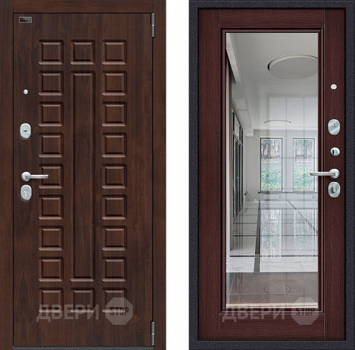Входная металлическая Дверь Bravo Porta S-3 51/П61 с зеркалом Венге в Дзержинском