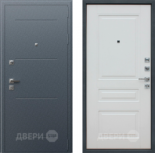 Входная металлическая Дверь АСД Техно XN 91 U Белый матовый в Дзержинском