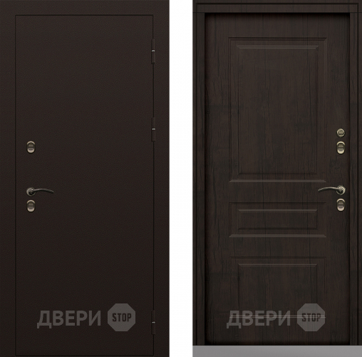 Входная металлическая Дверь Сибирь Термо-Стандарт тиковое дерево в Дзержинском