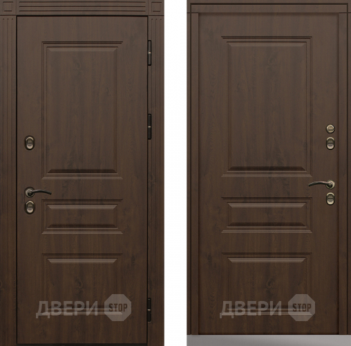 Дверь Сибирь Термо-Премиум темный дуб в Дзержинском
