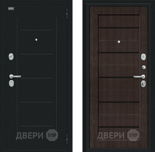 Дверь Bravo Борн Букле черное/Wenge Veralinga в Дзержинском
