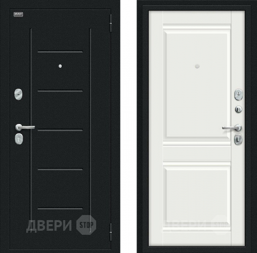 Дверь Bravo Некст Kale Букле черное/Off-white в Дзержинском