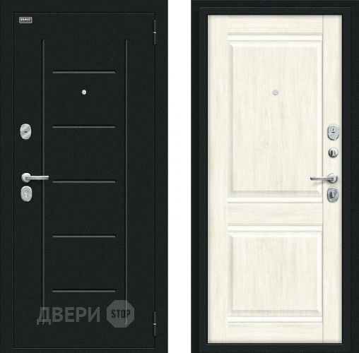 Входная металлическая Дверь Bravo Некст Kale Букле черное/Nordic Oak в Дзержинском