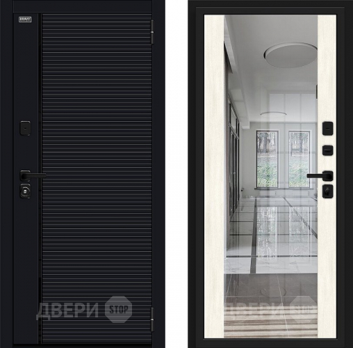 Дверь Bravo Лайнер-3 Total Black/Nordic Oak в Дзержинском