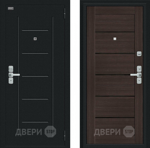 Дверь Bravo Райт Букле черное/Wenge Veralinga в Дзержинском