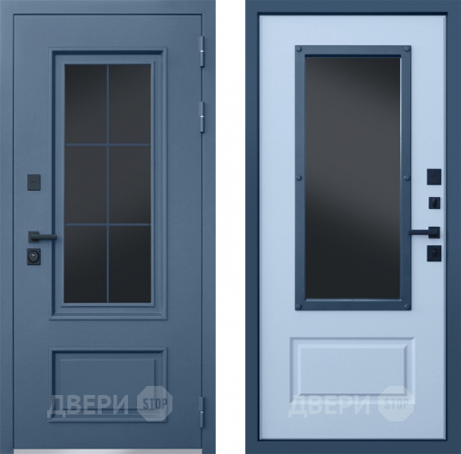 Дверь АСД Терморазрыв Эльбрус с окном и английской решеткой в Дзержинском