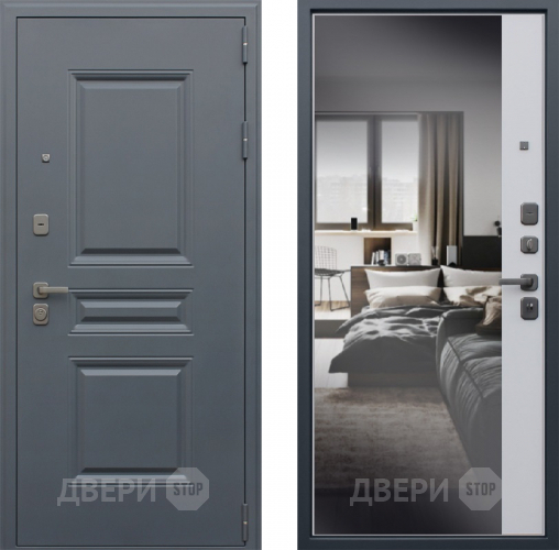 Дверь АСД Барселона с зеркалом в Дзержинском