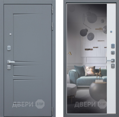 Входная металлическая Дверь АСД Челси с зеркалом в Дзержинском