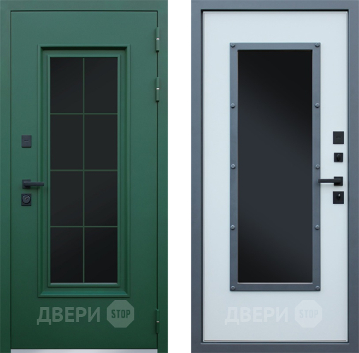Входная металлическая Дверь АСД Терморазрыв Олимп с окном и английской решеткой в Дзержинском