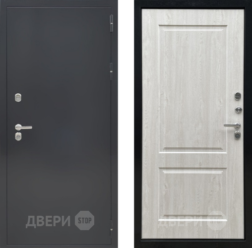 Дверь Ратибор Термоблок 3К Черное серебро/Сосна белая в Дзержинском