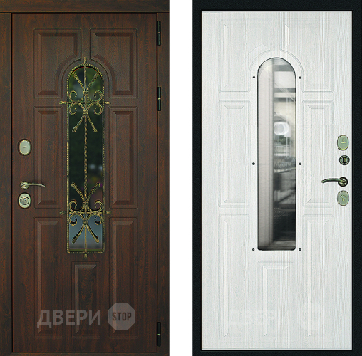 Входная металлическая Дверь Дверной Континент Лион Альберо Браш в Дзержинском