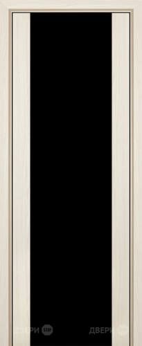 Межкомнатная дверь ProfilDoors 8X эш вайт мелинга (черный триплекс) в Дзержинском