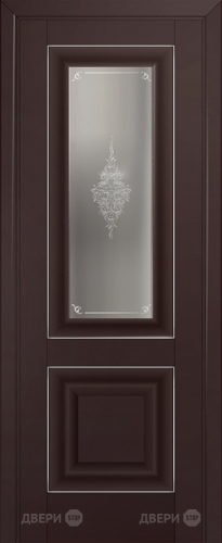 Межкомнатная дверь ProfilDoors 28U темно-коричневый (матовое, кристалл с узором) в Дзержинском