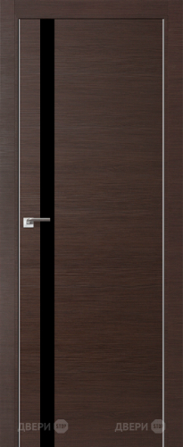 Межкомнатная дверь ProfilDoors 6Z венге кроскут (черный лак) в Дзержинском