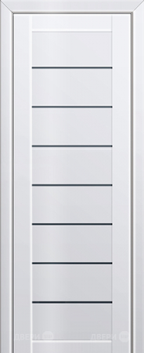 Межкомнатная дверь ProfilDoors 71L белый люкс (графит) в Дзержинском