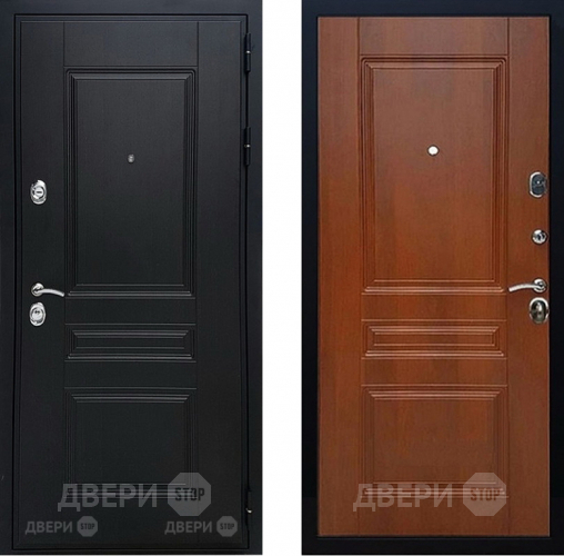 Входная металлическая Дверь Геркон (Gercon) Лондон панель МДФ Итальянский орех в Дзержинском