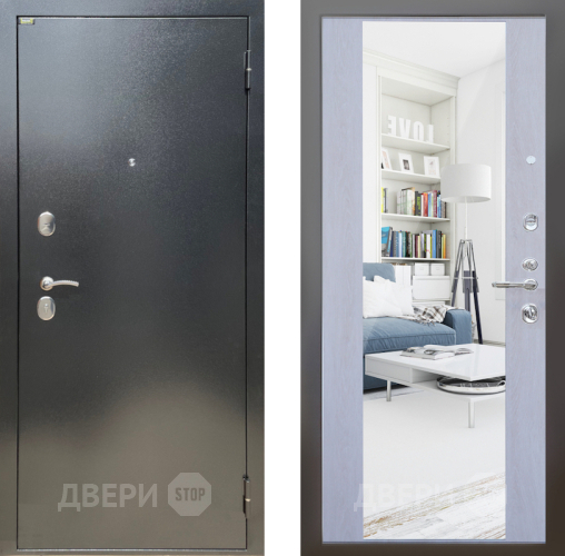 Дверь Шелтер (SHELTER) Стандарт 12 с зеркалом Дуб филадельфия крем в Дзержинском