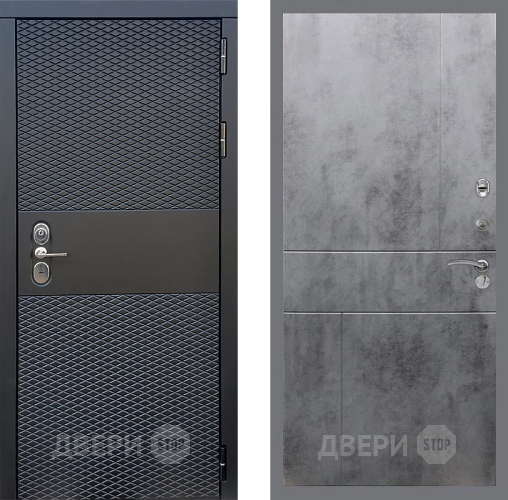 Входная металлическая Дверь Стоп БЛЭК CISA ФЛ-290 Бетон темный в Дзержинском