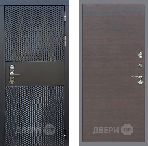 Дверь Стоп БЛЭК CISA Гладкая венге поперечный в Дзержинском