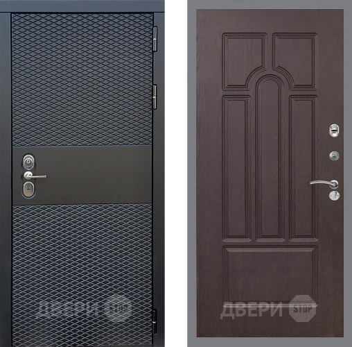 Входная металлическая Дверь Стоп БЛЭК CISA ФЛ-58 Венге в Дзержинском