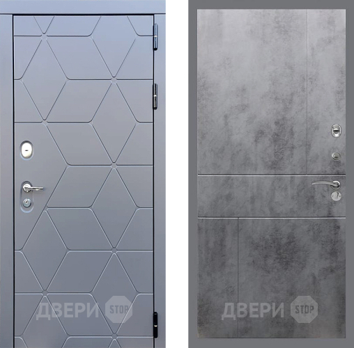 Дверь Стоп КОСМО ФЛ-290 Бетон темный в Дзержинском