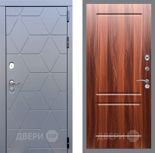 Входная металлическая Дверь Стоп КОСМО ФЛ-117 Итальянский орех в Дзержинском