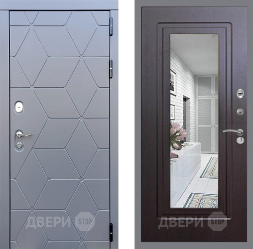 Дверь Стоп КОСМО Зеркало ФЛ-120 Венге в Дзержинском