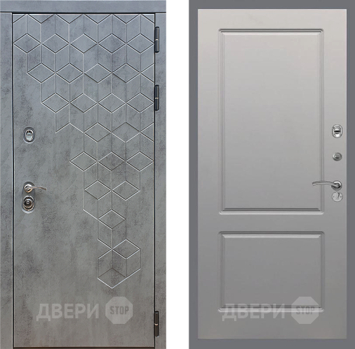 Входная металлическая Дверь Стоп БЕТОН ФЛ-117 Грей софт в Дзержинском