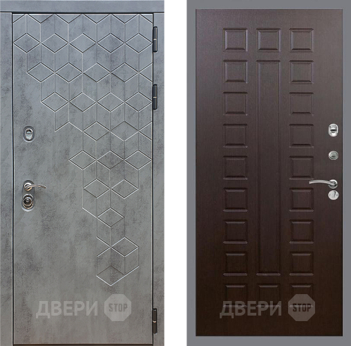 Входная металлическая Дверь Стоп БЕТОН ФЛ-183 Венге в Дзержинском