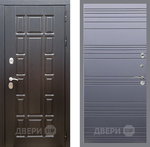 Входная металлическая Дверь Стоп НЬЮ ЙОРК Лайн Силк титан в Дзержинском