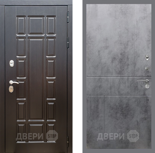 Входная металлическая Дверь Стоп НЬЮ ЙОРК ФЛ-290 Бетон темный в Дзержинском