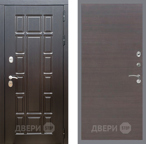 Входная металлическая Дверь Стоп НЬЮ ЙОРК Гладкая венге поперечный в Дзержинском