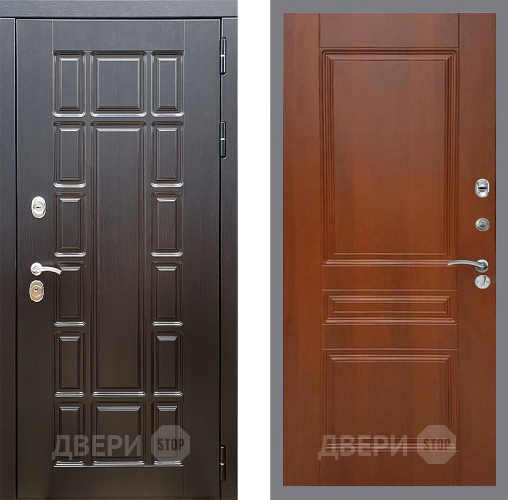Входная металлическая Дверь Стоп НЬЮ ЙОРК ФЛ-243 Итальянский орех в Дзержинском