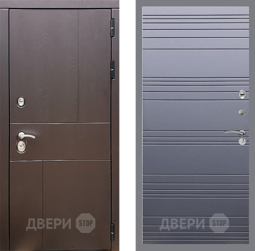 Входная металлическая Дверь Стоп УРБАН Лайн Силк титан в Дзержинском
