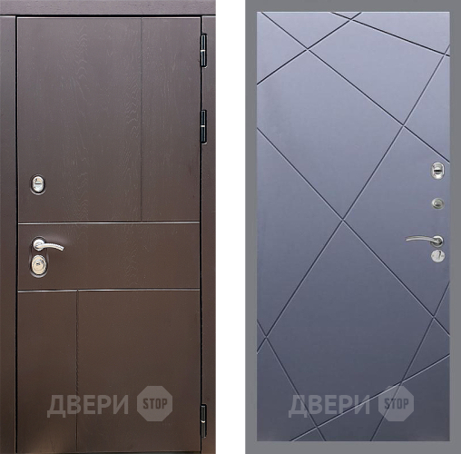 Входная металлическая Дверь Стоп УРБАН ФЛ-291 Силк титан в Дзержинском