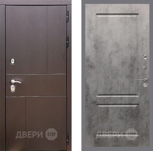 Дверь Стоп УРБАН ФЛ-117 Бетон темный в Дзержинском