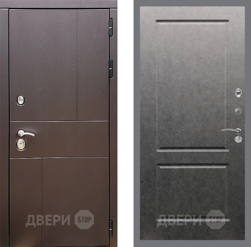 Дверь Стоп УРБАН ФЛ-117 Штукатурка графит в Дзержинском
