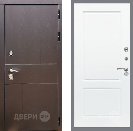 Входная металлическая Дверь Стоп УРБАН ФЛ-117 Силк Сноу в Дзержинском